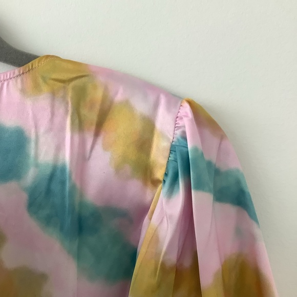 NWT KENDALL And KYLIE womens summer colour Tie Dye Blouse Lightweight Size L - Picture 5 of 8